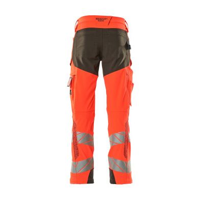 Foto van Mascot Accelerate Safe Broek met kniezakken | 19079-511 | 22218-hi-vis rood/donkerantraciet