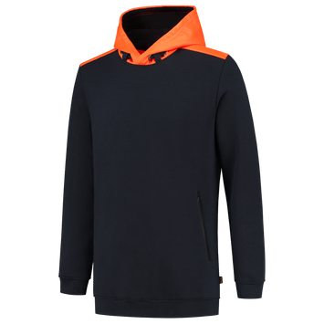 Sweater High Vis Capuchon | donkermarine/fluororanje | 303005-01014 | TRICORP SAFETY Foto van Sweater High Vis Capuchon | donkermarine/fluororanje | 303005-01014 | TRICORP SAFETY