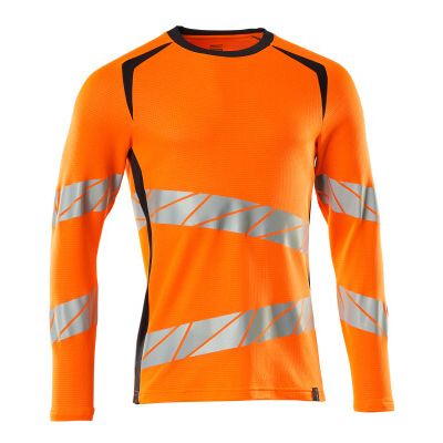 Foto van Mascot Accelerate Safe T-shirt, met lange mouwen | 19081-771 | 14010-hi-vis oranje/donkermarine