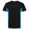 Afbeelding van T-shirt Bicolor Borstzak | zwart/turkoois | 102002-0987 | TRICORP WORKWEAR