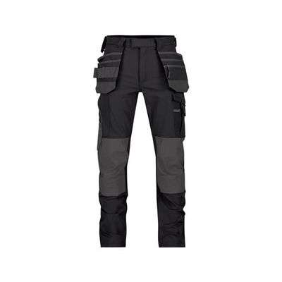 Dassy Werkbroek met stretch, kniezakken, spijkerzakken MATRIX | 201070 | zwart/antracietgrijs