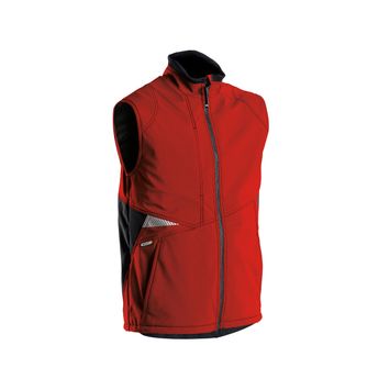 Foto van Dassy bodywarmer softshell FUSION | 350111 | rood/zwart