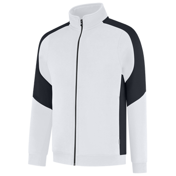 Foto van Sweatvest Bicolor Redefined Dames | wit/antraciet | 306122-06888 | TRICORP WORKWEAR