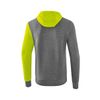 Afbeelding van 5-C sweatshirt met capuchon Kinderen | grey melange/lime pop/zwart | 1071908