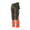 Afbeelding van Mascot Accelerate Safe Broek met spijkerzakken | 19131-711 | 18222-donkerantraciet/hi-vis rood