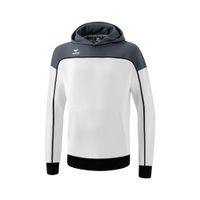 ERIMA CHANGE by erima sweatshirt met capuchon Unisex | wit/slate grey/zwart | 1072307