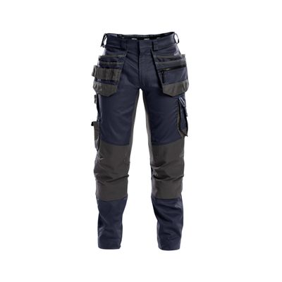 Dassy stretch broek FLUX | 200975 | nachtblauw/antracietgrijs