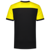 Afbeelding van T-shirt Bicolor Naden | zwart/geel | 102006-0907 | TRICORP WORKWEAR