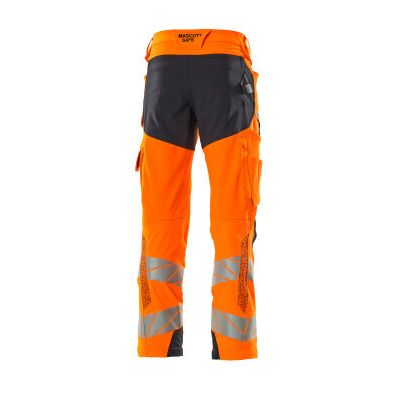 Foto van Mascot Accelerate Safe Broek met kniezakken | 19079-511 | 14010-hi-vis oranje/donkermarine