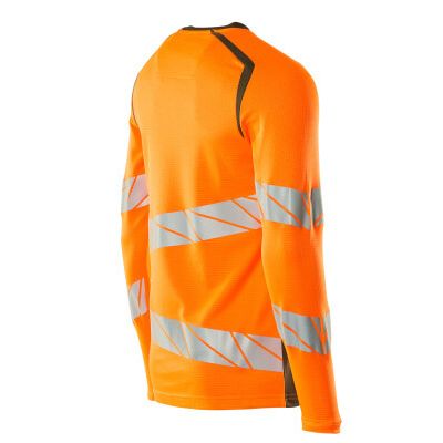 Foto van Mascot Accelerate Safe T-shirt, met lange mouwen | 19081-771 | 1433-hi-vis oranje/mosgroen