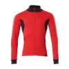 Afbeelding van Mascot 18484-962 Sweatshirt met rits signaal rood/zwart