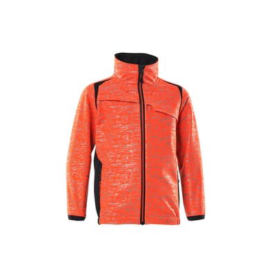 Foto van Softshell jas voor kinderen | 19902-291 | 22210-Hivis rood/donkermarine