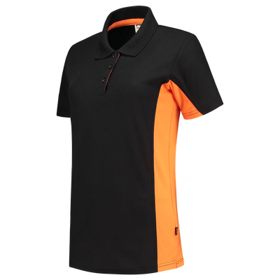 Poloshirt Bicolor Dames | zwart/oranje | 202003-0998 | TRICORP WORKWEAR