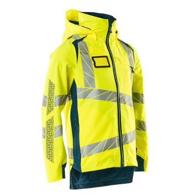 Foto van Mascot Accelerate Safe Shell jas | 19001-449 | 1744-hi-vis geel/donkerpetrol