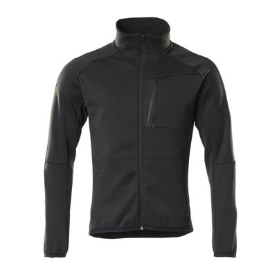 Fleecetrui met rits, moderne pasvorm | 18603-316 | 09-zwart