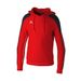 ERIMA EVO STAR sweatshirt met capuchon Kinderen | rood/zwart | 1072401
