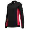 Afbeelding van Polosweater Bicolor Dames | zwart/rood | 302002-0902 | TRICORP WORKWEAR