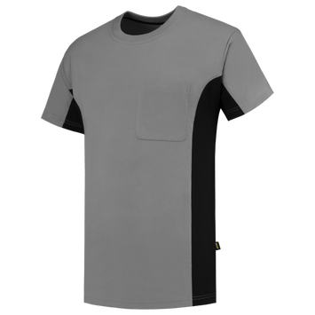 Foto van T-shirt Bicolor Borstzak | grijs/zwart | 102002-8809 | TRICORP WORKWEAR