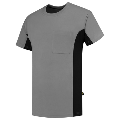 Foto van T-shirt Bicolor Borstzak | grijs/zwart | 102002-8809 | TRICORP WORKWEAR