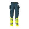 Afbeelding van Mascot Accelerate Safe Broek met spijkerzakken | 19131-711 | 4417-donkerpetrol/hi-vis geel