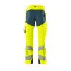 Afbeelding van Mascot Accelerate Safe Broek met kniezakken | 19079-511 | 1744-hi-vis geel/donkerpetrol