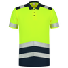 Afbeelding van Poloshirt High Vis Bicolor | fluorgeel/donkermarine | 203007-17010 | TRICORP SAFETY