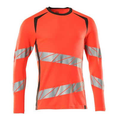 Foto van Mascot Accelerate Safe T-shirt, met lange mouwen | 19081-771 | 22218-hi-vis rood/donkerantraciet