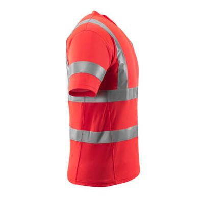 Foto van T-shirt, V-hals, klasse 2 | 18282-995 | 0222-hi-vis rood