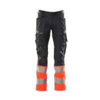 Mascot Accelerate Safe Broek met kniezakken | 19679-236 | 10222-donkermarine/hi-vis rood