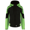 Afbeelding van Softshell Capuchon Bicolor Redefined Dames | zwart/limegroen | 406119-0937 | TRICORP WORKWEAR