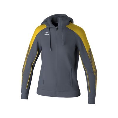 Foto van ERIMA EVO STAR trainingsjack met capuchon Dames | slate grey/geel | 1032436