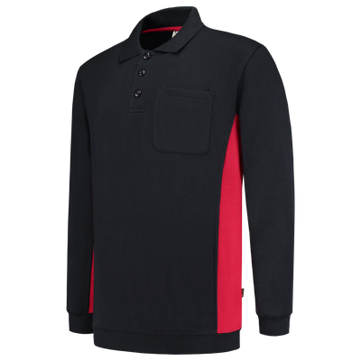 Polosweater Bicolor Borstzak | marine/rood | 302001-0102 | TRICORP WORKWEAR Polosweater Bicolor Borstzak | marine/rood | 302001-0102 | TRICORP WORKWEAR