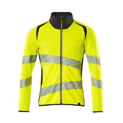 Mascot Accelerate Safe Sweatshirt met rits | 19184-781 | 17010-hi-vis geel/donkermarine Mascot Accelerate Safe Sweatshirt met rits | 19184-781 | 17010-hi-vis geel/donkermarine
