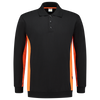 Afbeelding van Polosweater Bicolor | zwart/oranje | 302003-0998 | TRICORP WORKWEAR