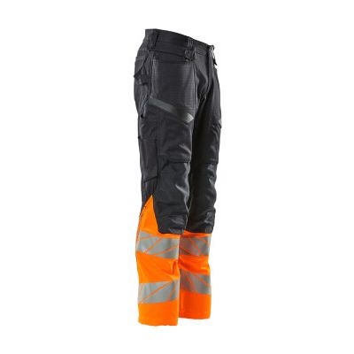 Foto van Mascot Accelerate Safe Broek met kniezakken | 19679-236 | 01014-donkermarine/hi-vis oranje