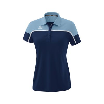 Foto van ERIMA CHANGE by erima polo Dames | new navy/faded denim/wit | 1112317