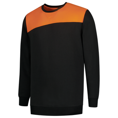 Foto van Sweater Bicolor Naden | zwart/oranje | 302013-0998 | TRICORP WORKWEAR