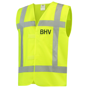 Veiligheidsvest RWS BHV | fluorgeel | 453016-17 | TRICORP SAFETY Foto van Veiligheidsvest RWS BHV | fluorgeel | 453016-17 | TRICORP SAFETY