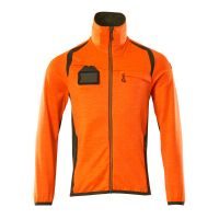 Mascot Accelerate Safe Fleecetrui met rits | 19403-316 | 1433-hi-vis oranje/mosgroen
