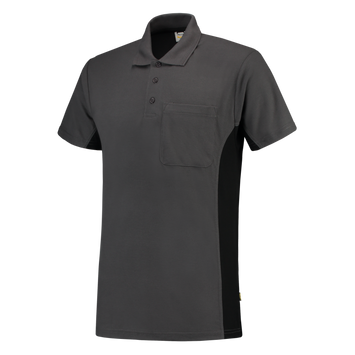 Foto van Poloshirt Bicolor Borstzak | donkergrijs/zwart | 202002-1809 | TRICORP WORKWEAR