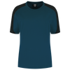 Afbeelding van T-shirt Bicolor Redefined Dames | petrol/zwart | 106109-9309 | TRICORP WORKWEAR