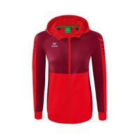 Six Wings trainingsjack met capuchon Dames | rood/bordeaux | 1032216