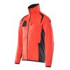 Afbeelding van Mascot Accelerate Safe Fleecetrui met rits | 19403-316 | 22210-hi-vis rood/donkermarine