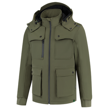 Foto van Winter Softshell Jack Rewear | legergroen | 402712-13 | TRICORP WORKWEAR