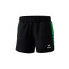 Afbeelding van ERIMA Six Wings worker short Dames | zwart/smaragd | 1152204