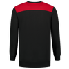 Afbeelding van Sweater Bicolor Naden | zwart/rood | 302013-0902 | TRICORP WORKWEAR
