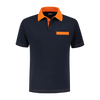 Afbeelding van Indushirt PS 200 Polo-shirt marine-oranje