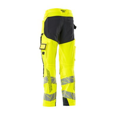 Foto van Mascot Accelerate Safe Broek met kniezakken | 19079-511 | 17010-hi-vis geel/donkermarine