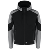 Afbeelding van Softshell Capuchon Bicolor Redefined | zwart/grijs | 406118-09 | TRICORP WORKWEAR