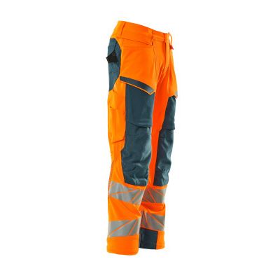 Foto van Mascot Accelerate Safe Broek met kniezakken | 19079-511 | 1444-hi-vis oranje/donkerpetrol